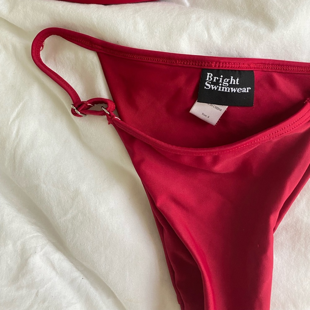 Bright Red Bikini - image 3